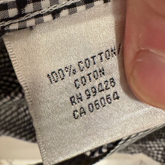 Bugatchi Men’s XL Shaped Fit Casual Button Down Dress LS  Shirt Black Checkered - Picture 5 of 8